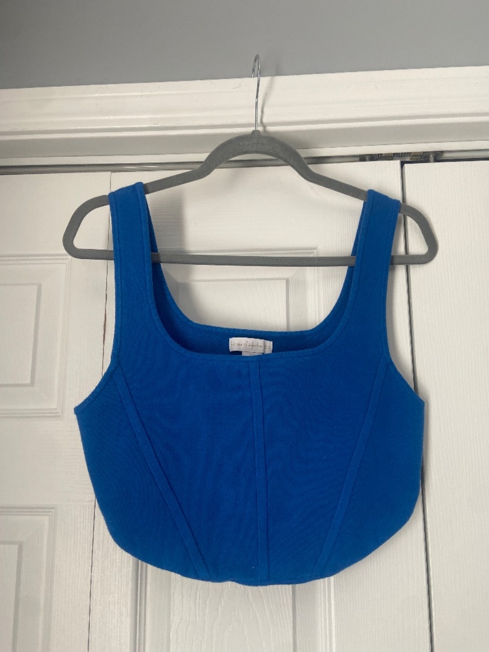 House of Harlow Cropped Corset-Inspired Top